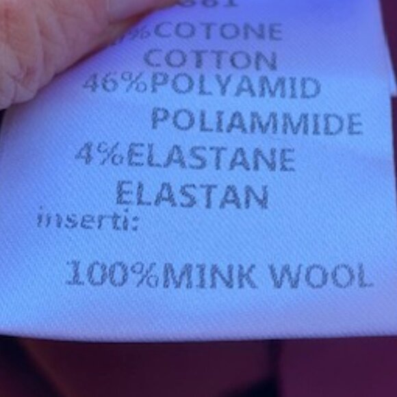 Flavio Castellani Back V Neckline Mink Wool dress NWT - Picture 15 of 15